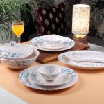 Cdi 39 PCs Blue Floral Dinner Set