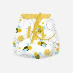 SNUGKINS Cotton Cloth Nappies/Langot for New Born Baby 3-6 months | 100% Pure Cotton Nappies | Washable & Reusable | Baby Bee Pack of 1