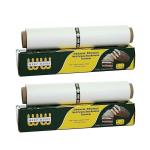 WRAP WINKS Multipurpose Food Wrapping Paper 9+1 Meter Greasproof Breathable and Plastic Free Keeps Food Fresh - White (Pack of 2) (9+1 Meter)