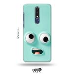 Tweakymod Printed Funny FAce Emoji Back Cover For Nokia 3.1 Plus