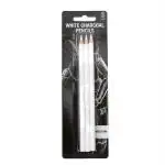 Lakeer White Charcoal Pencil Set of 3 Premium Pencil for Sketching Drawing and other Artistic Work