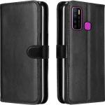 Frazil Leather Magnetic Vintage Flip Wallet Case Cover for Infinix Hot 9 Pro (Black)
