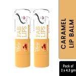 Olivia Caramel Fab Lip Balm Jojoba Oil & Vitamin-E for Lively Lips 4.3g - Pack of 2
