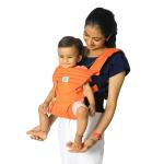 Soulslings Orange Cotton 3 Position Baby Carrier with Hip-Healthy Safe , 5 months - 3 years