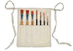 Qatalitic Brush Storage - Waist Apron (Small) Paint Brush Care For Artist - Set Of Two White Paint Brush Sets