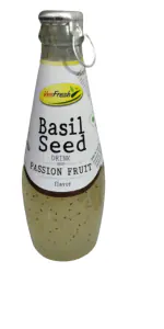 Veefresh Basil Seed Drink Passion fruit 300ml (Pack of 4)