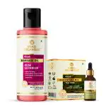 Khadi Organique Pure Rose Geranium Massage Oil & Tea Tree Essential Oil - 225 ml