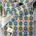 Mykey Printed 144 TC Glace Cotton King Size Double Bedsheet with Dual Side Pockets for Storing Mobile/TV Remotes | 90 X 96 Inch | Included 2 Pillow Covers (DS-87502)