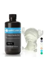 Anycubic 3D Printer UV Resin 405nm Rapid Photopolymer for Photon/S Liquid 3D Resin Universal High Precision for LCD/DLP/SLA 3D Printers (1L, Clear)