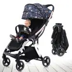 Babyhop Multicolor Lightweight One Touch Foldable Stroller Pram For (0M-3 Yrs)