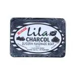 L&S Lila Handmade Activated Charcole Soap with Glycerine, (Pack Of 4, 100 Grams)