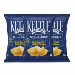 Kettle Studio |Potato Chips | Rock Sea Salt & English Vinegar -113g |Pack of 3