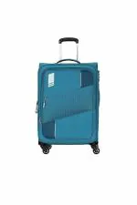 American Tourister Trolley Bag For Travel | SPRUCE 82 Cms Polyester Softsided Large Check-in Luggage Bag with TSA Lock | Suitcase For Travel | Trolley Bag For Travelling, Cobalt Blue