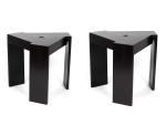 Ikiriya Avina Sheesham Wood Set of 2 End Tables | Tea Tables in Dark Brown Finish