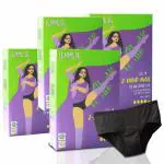 Lemme Be Period Panties for Women | Reusable Period Underwear 120 ML Capacity | Leak Proof Protection for Periods | 100% Breathable TPU Bamboo Fiber Z Drip Max Combo Packs (Pack Of 3, Small)
