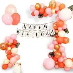 Festiko Happy Birthday Decorations Combo (104 Pcs), Birthday Celebration, Party Decoration Supplies (Balloons Arch Kit, Banner)