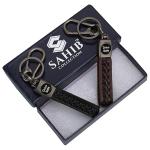 SAHIB COLLECTION Leather Drive Safe Choti Keychain with Metal Hook| Excellent Gift| L*W*H = 13 * 1.6 * 1 cm