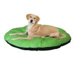 Hiputee Green Black Reversible Water Resistant Round Shape Cat Dog Cushion (L)
