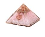 Divinity Crystals Natural Rose Quartz Healing Crystal Stone Orgone Pyramid - 75 To 90 Mm