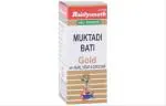 Baidyanath (Jhansi) Muktadi Bati Gold with Pearl, Kesar & Gorochan Ayurvedic Medicine (1 Pack, 10 Tablets in Each Pack)