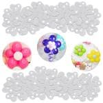Zyozique Flower Shape Balloon Clips for Balloon Holder, Flower Balloon Clips for Decorations (Pack of 24)