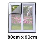 WNE Jaliwale Mosquito Net for Window Pre Stitched Mosquito Net - Black (Size - 80cm x 90cm)