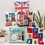 STITCHNEST Printed Cotton Canvas Cushion Cover Pack of 5 Combo, ( 18 x 18 Inches )