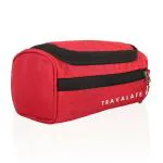TRAVALATE Red Polyester Toiletry Travel Bag