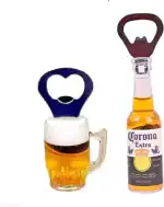 GiftinGazebo Liquorr Collection Beer Bottle Corona Extra Bottle Opener with Fridge Magnet Bottle Opener