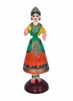 Adilakshmi Toys hand Crafted Dancing Doll 12 Inch Kondapalli Toys