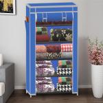 SB07 5 Layer Blue Collapsible wardrobe