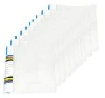 Shining Zon A4 Size Transparent Report File Folder with Plastic Clip for Certificates Office Documents Reports Page Holder Presentation (Pack of 10, White)