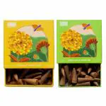 HELP US GREEN Natural Incense Fragrance Citronella and Lemon Grass Dhoop Cones with Holder (80 pcs) | Havan for Pooja, Home & Festivals I Natural Guggal/Loban Original |Pack of 2 (40 Cones/pack)