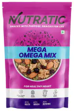 Nutratic Mega Omega Mix - For Healthy Heart - Dry Fruit Nuts, Seeds & Berries Organic Mix