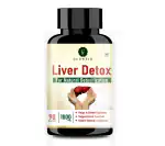 G Glowsik Liver Detox with Milk Thistle for Liver Clean, Detox and Digestion Support - 90 Capsules