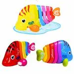 Smartcraft Mini Colorful Fish Toy , Key Operated Toy for Kids (Pack of 1 Fish Toy)