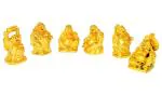 Kesar Zems Resin Laughing Buddha (Pack Of 6)