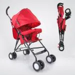 NHR Stroller and Pram for Baby,Kids - Portable Buggy for Kids, Buggy, Compact & Travel Friendly Baby pram, Easy Foldable and Carry, Kids Age 6-24 Months (Red)