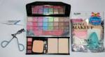 Lenon Beauty 6155 Makeup Kit + Eyelash Curler + Eyelash Adhesive(Glue) + 6in1 Puff(Sponge) (4 Items in the set)