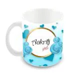 Tuelip Printed Design of Name Aakriti Ceramic Coffee Mug