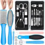 Grace & Elegance 16 in 1 Professional Manicure Set Pedicure Tools Stainless Steel Foot Care