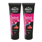 The Mouth Company Strawberry Toothpaste For Kids & Adults, Bad Breath Control & Cavity Protection | 100% Vegan, SLS & Paraben Free Toothpaste - 50g (Pack Of 2)