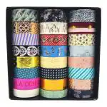 Samvardhan 24 Rolls Decorative Floral Japanese Pastel Seasonal Art Holiday Craft Wide Skinny And Thin Scrapbook Washi Tape Set (21 Rolls- 15Mm, 3 Roll