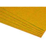 StealODeal Yellow Art And Craft Glitter Foam Sheet Paper - A4 Size Set Of 10 Sheets