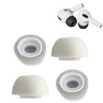 Crysendo Grey Eartips Airbuds Cover Foam Cushion For Airpods Pro Headphones (Pack of 4)