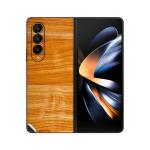 GADGETSWRAP Printed Vinyl Skin Sticker for Samsung Galaxy Z Fold 4 - wood background 3