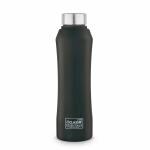 Classic Essentials Stainless Steel McKinley Water Bottle For Fridge, School, Home, Office, Travel, 1000 ml Bottle (Pack of 10, Black, Steel)