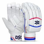 DSC Men White Intense Speed Leather Cricket Batting Gloves (Youth-Right)
