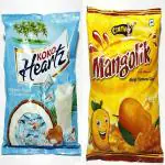 Cintu Mangolik - Mango Flavoured Candy - Pack of 160 + KOKO Heartz - Coconut Candy (BIG Size) - Pack 150 Pieces