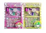 SELLON1 Art Kit with 14 Artificial Nails with Tools and Glitters Home Salon Birthday Gift for Girls Little Girls, Kids (Random Cute Nail Designs)(Set of 2)